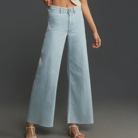 Anthropologie Denim - Maeve Anthropologie The Ettie High-Rise Crop Wide-Leg Jeans denim 36211